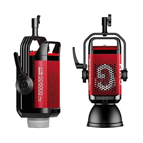 Image of GVM Pro SD500B 500W Led Video Light, Studio Lights with Bowen Mount, 61600lux /1m Photography Lighting kit with 45 Standard Cover, Continuous Output Video Lighting with Controller, CRI 97+, 2700-6800K