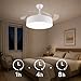 Imagen de M Mimotec- Ventilador de Techo LED Messe White 72W con Luz CCT Regulable e Intensidad