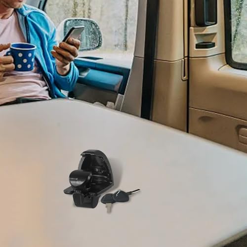 Serratura per gancio di traino con chiavi per accoppiatori da 1-7/8, 2 e 2-5/16, serratura di sicurezza antifurto per rimorchi, barche, camper e camper (nero)