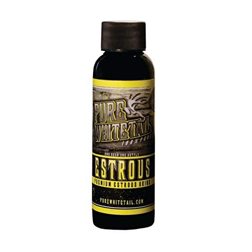 Pure Whitetail | Ultra-Premium Doe Estrous Urine | 2 oz Bottle | 100% Pure Mock Scrape Scent for Scent Wick or Drag Line | Doe Pee for Hunting | Urine from One Individual Doe in Heat