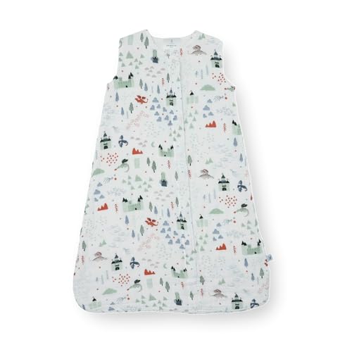 Image of Little Unicorn 6-12 Month Premium Muslin Sleep Sack 1.1 TOG | Soft & Breathable Muslin Cotton for safer sleep | 2 way zipper (Dragon Days)