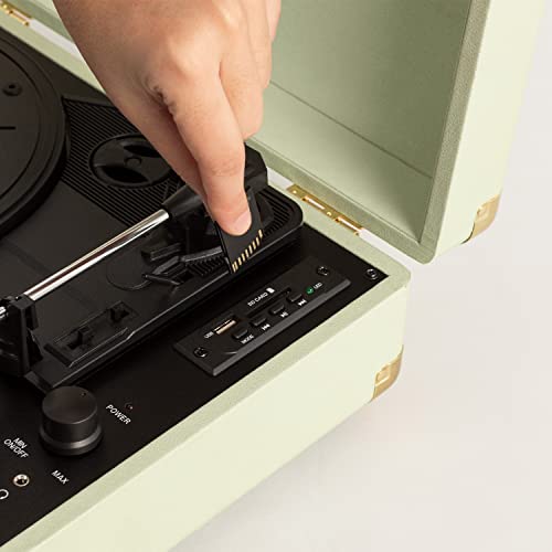 CREATE/Record Player Pop/Tourne-Disque Portable Vert Pastel/avec Bluetooth USB, SD, MicroSD et Mp3 - Les Beatles, Paul McCartney, John Lennon, RIngo Starr, George Harrison CREATE/Record Player Pop/Tourne-Disque Portable Vert Pastel/avec Bluetooth USB, SD, MicroSD et Mp3 – Image 5