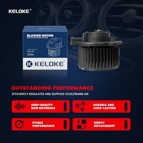 Image of KELOKE Front HVAC Heater Blower Motor Fan Fits for Cadillac Lexus Subaru & Toyota Vehicles - CTS 08-15 SRX 07-09 STS 07-11 Legacy /Outback 2010-2019 Sienna 2007-2010 RX330 RX350 RX400h, Replace# 700228