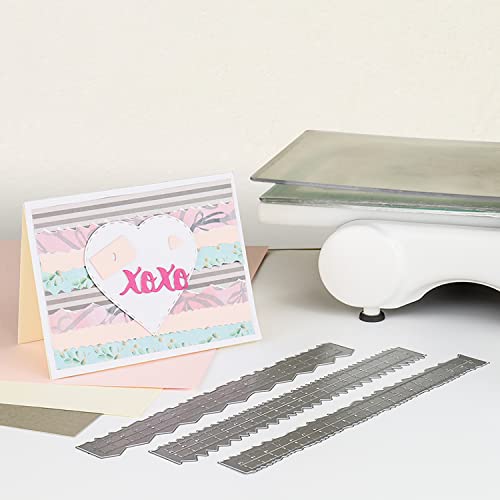 3-in-1 Metal Paper Tearing Ruler with Irregular & Deckle Edges - Image 4