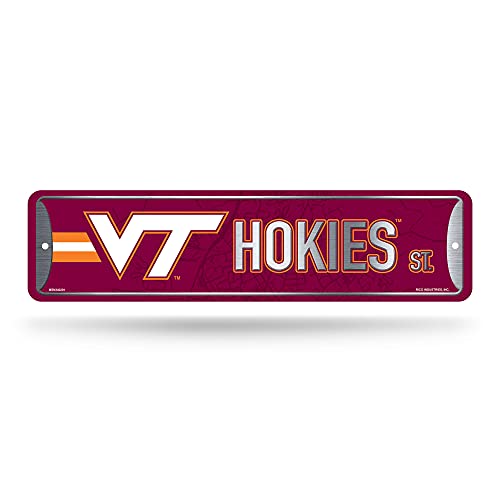 Rico Industries NCAA Virginia Tech Hokies Metal Street Sign