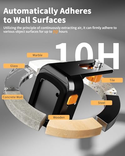 4-in-1 Laser Level with Line Laser, Drill Dust Collector, Wall Bracket, Electronic Vacuum Suction Cup, 1800 mAh Battery, Leveler Tool Perfect for Picture Hanging, Painting, Home Renovations