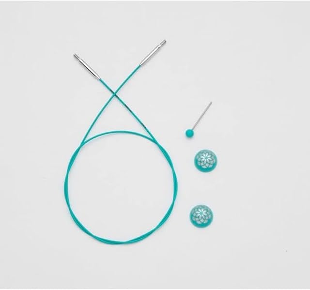 KnitPro - KnitPro Swivel 360° Wymienny kabel do igły 40cm - 3 sztuki