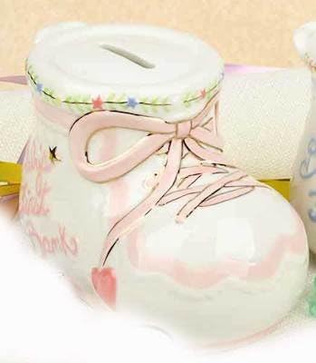 Heather Goldminc Baby39;s First Bootie Bank Pink - Clayworks Blue Sky 2007