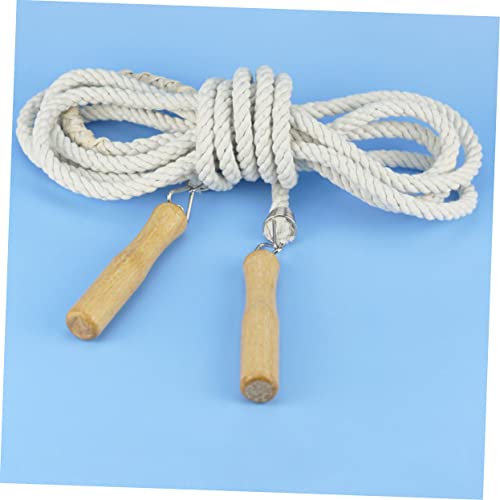 Cuerda de saltar sin enredos Toyvian de algodón flexible para evitar tirones 4