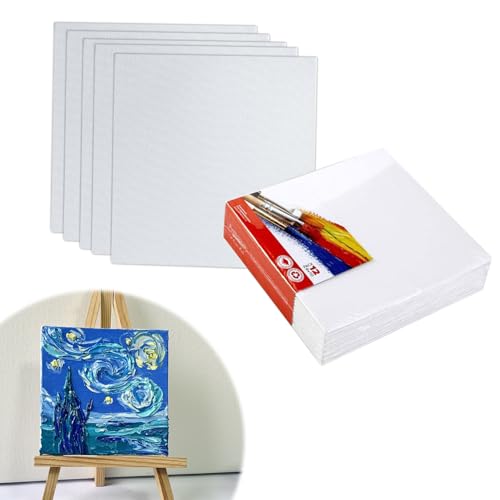 Lista de Paneles de lienzo disponible en línea para comprar. 45 CHENGBAO Juego de 5 Paneles de Lienzo,Canvas Para Pintar,Blanco 20 * 20CM Lienzos,Tableros de Lienzo Para Pintura