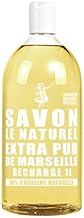 Savon Le Naturel - Extra Pure Marseille Liquid Soap - Large Refill - Natural Origin - Vegetable Oils and Glycerin - All Skin Types - No Dyes - Antibacterial - 1 L
