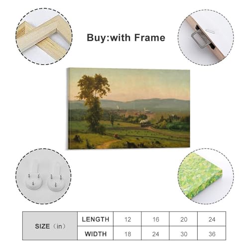 Affiche paysage rétro George Inness tableau déco salon rétro