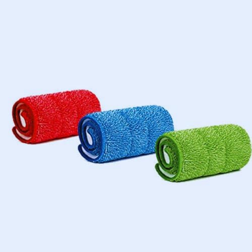 Image of Microfiber Spray Mop Pads Refill Cloth Heads, 42x14 cm, Multicolour, 3 Pieces