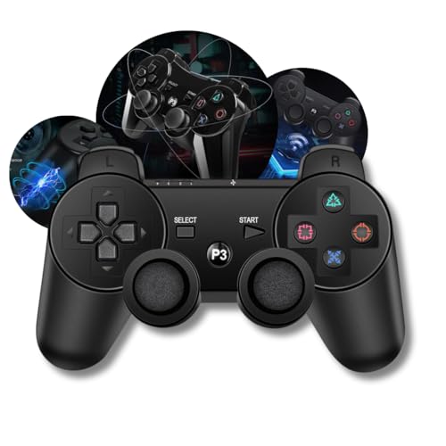 Controle Sem fio PS3 Compatível com Playstation 3, Joystick Bluetooth Manete de Video Game Vibração