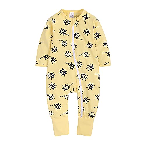 Kids Tales One Piece Baby Footed Zip Romper Pajama Long Sleeve Cotton Sleeper Infant Boy Girl Graphic Jumpsuit #TOP21