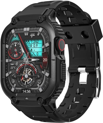 Kawoco �R���p�`�u�� �A�b�v���E�I�b�` Ultra �o���h 49mm ����TPU�x���h ��̌^ �P�[�X �S�ʕی� Apple Watch �p �o���h �E���g�� �ϏՌ� �����ȒP iWatch �p Ultra �Ή� �u���b�N