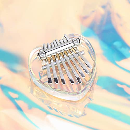 Mini Kalimba 8 Key Kalimba Finger Le Pouce Piano Acrylique Cristal Kalimba Instrument de Coeur - Les Beatles, Paul McCartney, John Lennon, RIngo Starr, George Harrison Mini Kalimba 8 Key Kalimba Finger Le Pouce Piano Acrylique Cristal Kalimba Instrument de Coeur – Image 3