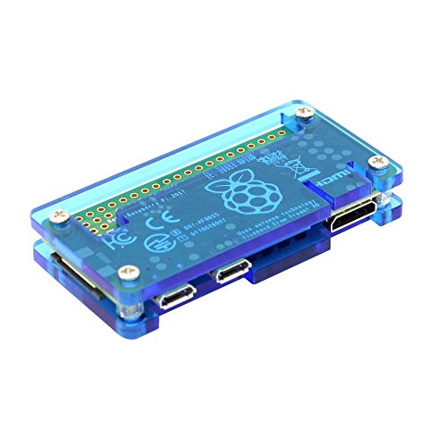 Image of REES52 Raspberry Pi Zero /2W Starter Kit for Raspberry Pi Zero W and Pi Zero 1.3 (Acrylic Blue)
