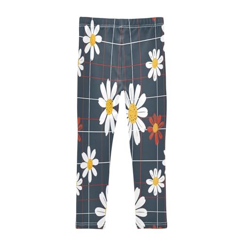 Toddler Girls Leggings Printed Yoga Pants Leggings Flower Seamless Pattern Daisy for Kids2
