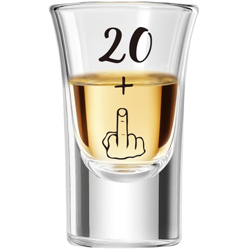 21st Birthday Gifts – Funny 21st Birthday Shot Glass for Her & Him, Unique Gift for Women and...