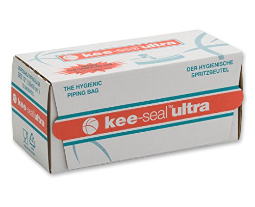 DecoPacKEE-Seal Ultra Disposable Piping Pastry Bag, 12", Clear