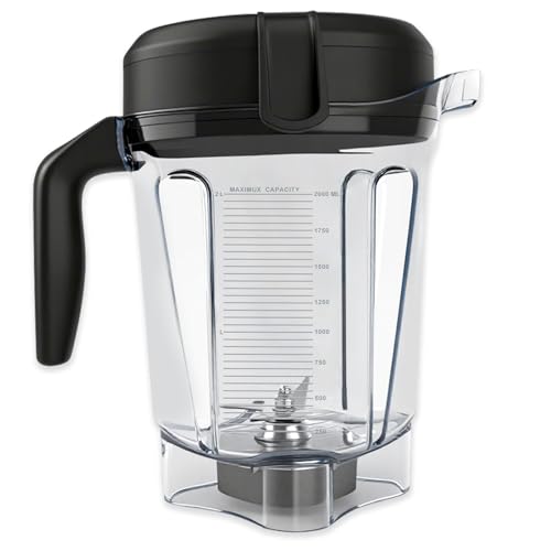 Blender Pitcher 64oz Low-Profile, Compatible with Vitamix 750 780 5000