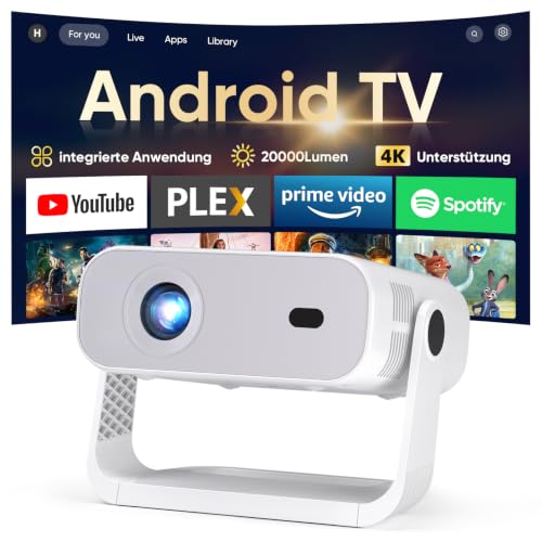 2026 Neuer Smart Mini Beamer Integrierte APP, Android 14, Unterstützt 1080P und 4K-Dekodierung, Automatische Trapezkorrektur… – Ansicht 1