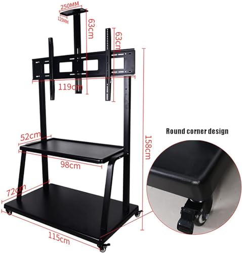 Soporte móvil universal para TV con ruedas miniatura 3
