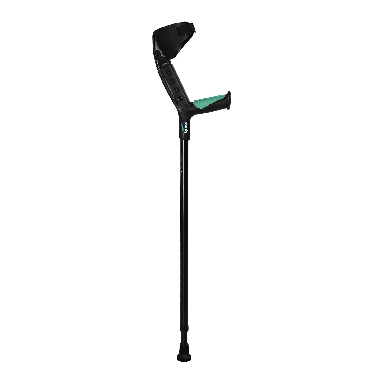 Tynor Elbow Crutch Adjustable, for men & women, Lightweight & Durable Crutch for Mobility Support, Comfortable Ergonomic Design | Universal Size, 1 Unit (Black)