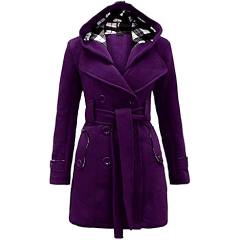 YMING Women's Elegant Winter Hooded Coat Cover