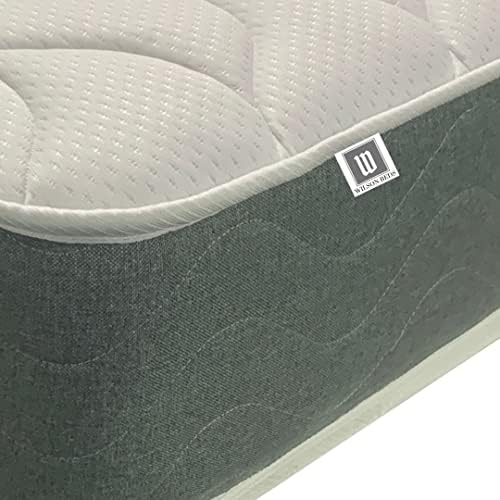 Wilson Beds - Memory Foam and Spring Mattress With Grey Border (4ft6 Standard Double (135 x 190cm))