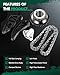 SCITOO Engine Timing Chain Kit Replaces for Chrysler 200 for Chrysler Sebring for Dodge Avenger for Dodge Caliber for Dodge Journey for Jeep Compass for Jeep Patriot 2007-2013 2.0L 2.4L TS21181