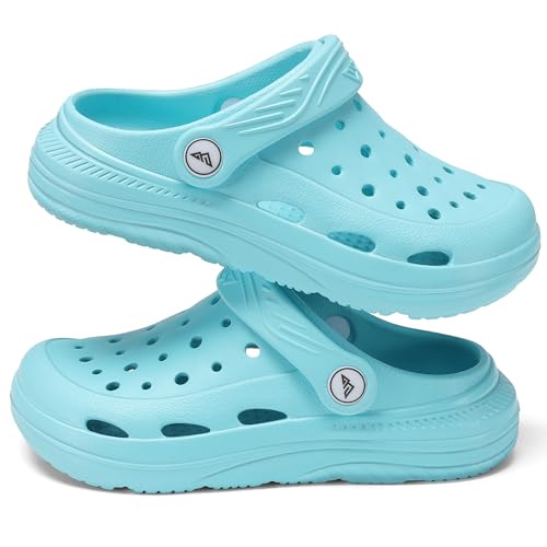 Image of Kids Tie Dye Garden Clogs for Boys Girls | Lightweight Slip-On Water Shoes with Arch Support