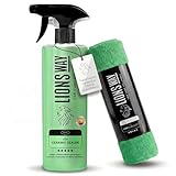 LionsWay: Tratamiento Cerámico Coche Hidrofóbico, c/Sílica. Premium. Sellador, Abrillantador de Alto Brillo, Protección Duradera. Efecto Repelente Lluvia para Carrocería y Cristales (500ml + Bayeta)