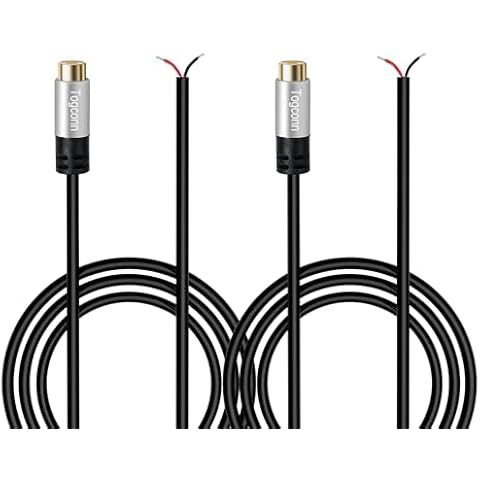RCA to Bare Wire Speaker Cable 10ft Cover
