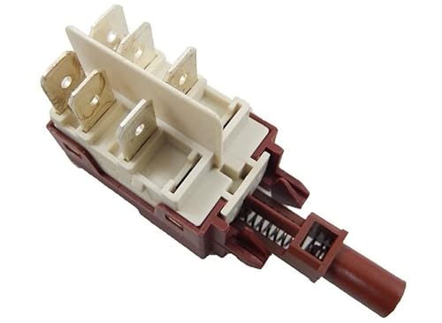 Interruttore Accensione On Off 6 Contatti Lavatrice Candy Hoover