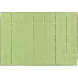 Frottier-Duschvorlage-50x70 cm, Uni-Karofond, Kiwi