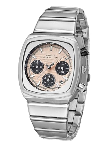 Image of French Connection Courvex Stainless Steel Chronograph Watch for Men - FCB21SM