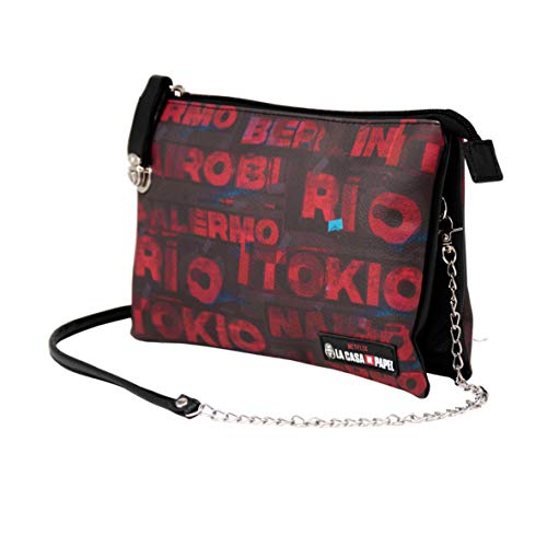KARACTERMANIA la Casa de Papel Cities-Bolso Handy Triple, Multicolor