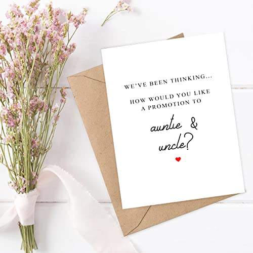 Image of Walzzoo Auntie And Uncle Surprise We're Having A Baby Pregnancy Card - Pregnancy Card For Auntie And Uncle - Baby Announcement Pregnancy Card