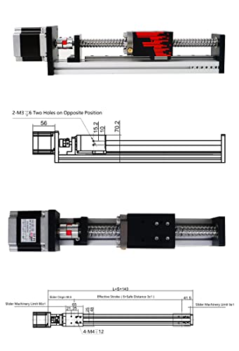 Fuyu Fsl40 Linear Guide Table Ball Screw Motion Cnc Linear Guide Stage Actuator Motorized Nema 23 Stepper Motor[1000Mm Stroke] #TOP1