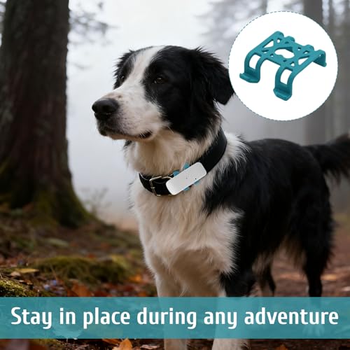 for Tractive Gps Dog Tracker Rubber Clip, 4 Pcs Blue of Tractive Rubber Mount, Pet Tracker for Dogs Rubber Attachment Clips, Compatible with Tractives Gps Soft Pet Locator Clip(Blue) - Image 4