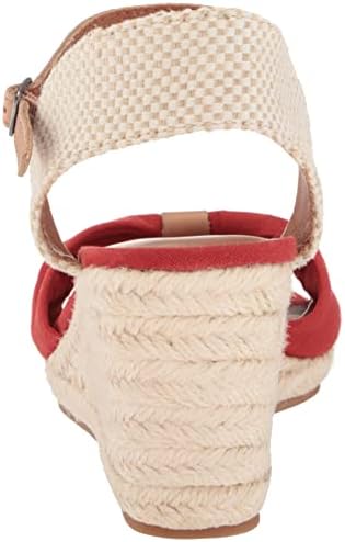 Lucky Brand Women's Macrimay Espadrille Wedge Sandal, Rancho Red, 10 | Image 2