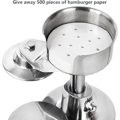 BTURYT Kommerzielle Burgerpresse, manueller 5-Zoll-Patty-Maker, Hamburger-Formmaschine, Edelstahl-Grillform-Fleischmaschine, for Patties – Bild 5