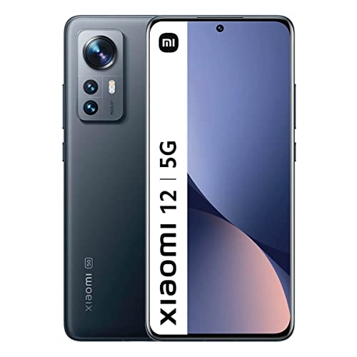 Xiaomi 12 Smartphone, Pantalla AMOLED 6.28" 120Hz, Snapdragon 8 Gen 1, Batería 4500mAh, NFC, 8+128 Gris (Versión España)