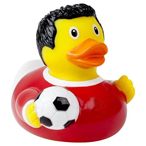 Preisvergleich Produktbild Badeente Fussballer rot