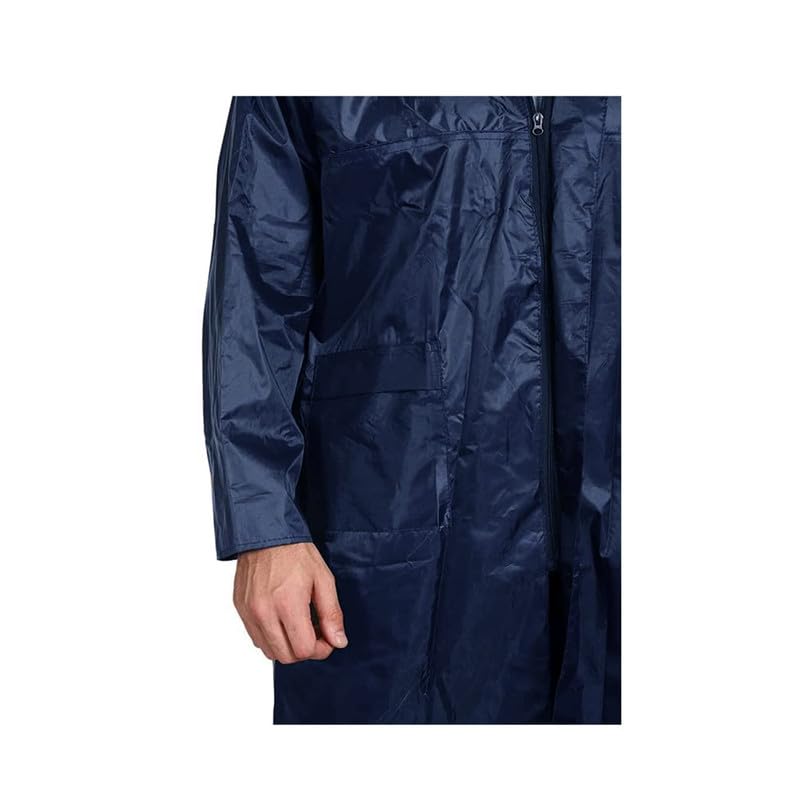 Image of Hood long rain coat full length Women heavy waterproof bike ladies school girls wear raincoats