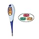 Gima - Digitales Thermometer BL3, 20 Sekunden, großer Bildschirm, flexible Spitze, wasserdicht, Hintergrundbeleuchtung, rot/orange/grün, 25554