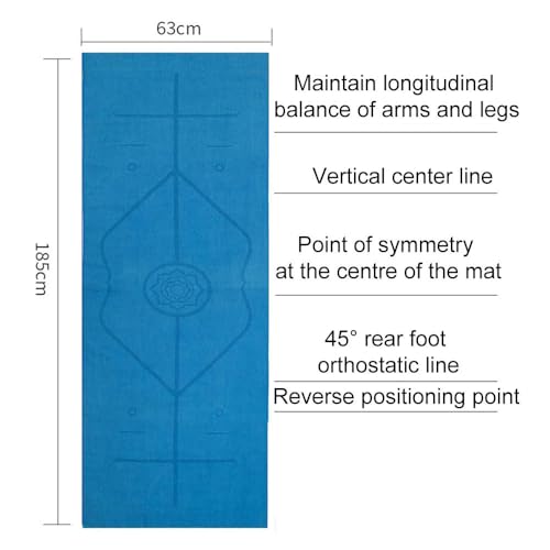 Yoga Towel Non Slip Hot Yoga Towel for Mat 24" x72" Yoga Blanket Travel Yogas Mat Towell Quick Dry Gym Fitness Mat Towell with Grip Dot Microfiber Yogas Mats Cloth Hot Mat Cloth with Mesh Carrying Bag - Image 3