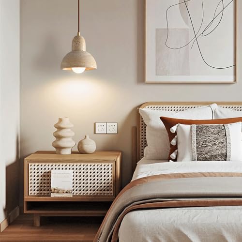 Suspension en marbre véritable E27 au design luxueux et épuré pour îlot de cuisine